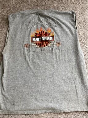 Harley Davidson Pocket cut sleeves 2XL Ft Lauderdale Florida Gray Biker tee